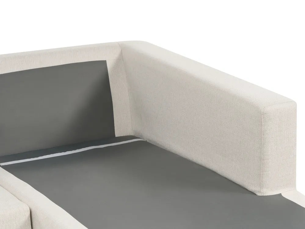 Corner Sofa 5 Seater Fabric Light Beige Kyanne