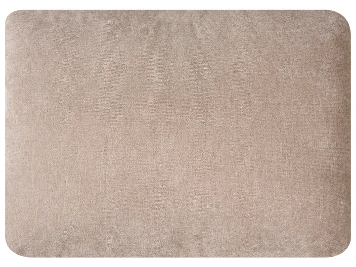 Corner Sofa Bed 3 Seater Chenille Light Brown Left Hand Keshvi