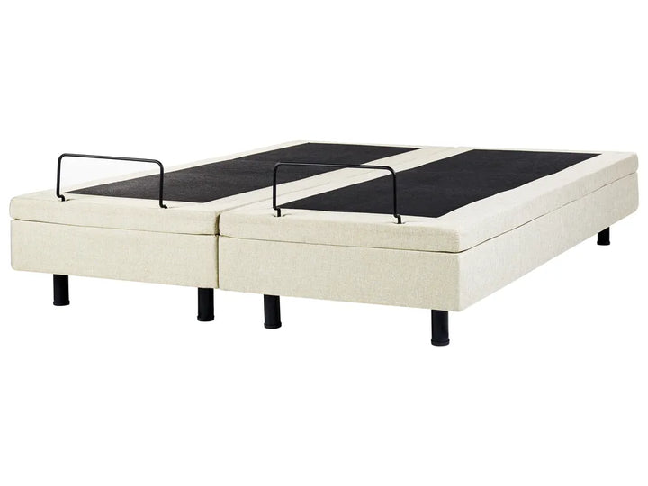Adjustable Bed without Headboard Fabric 180 x 200 cm (EU Super King) Beige Antioch