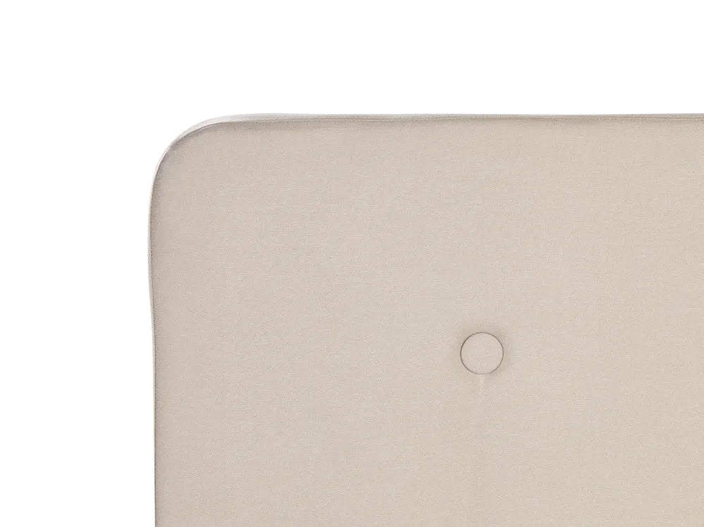 Bed Faux Linen 180 x 200 cm (EU Super King) Light Beige Ambrey