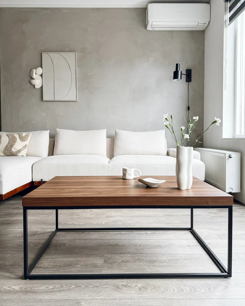 Corner Sofa 3 Seater Fabric Light Beige Right Hand Ibach