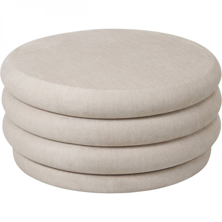 Libra Casa Upholstered Storage Ottoman Cream