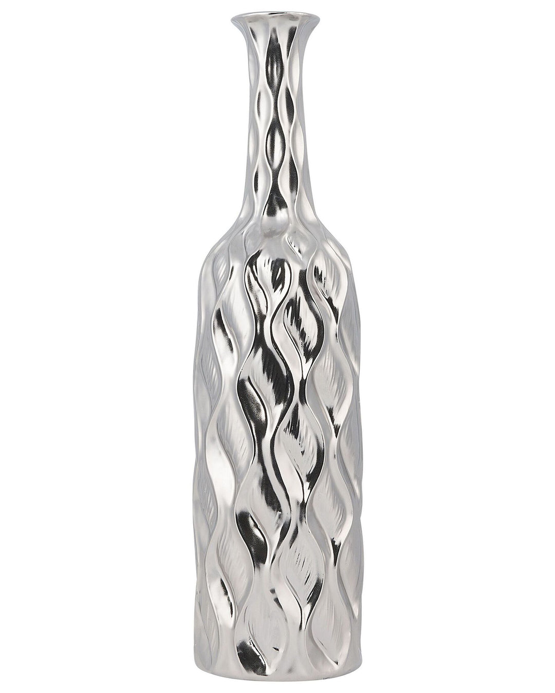Bassania Decorative Vase Stoneware 45 cm Silver