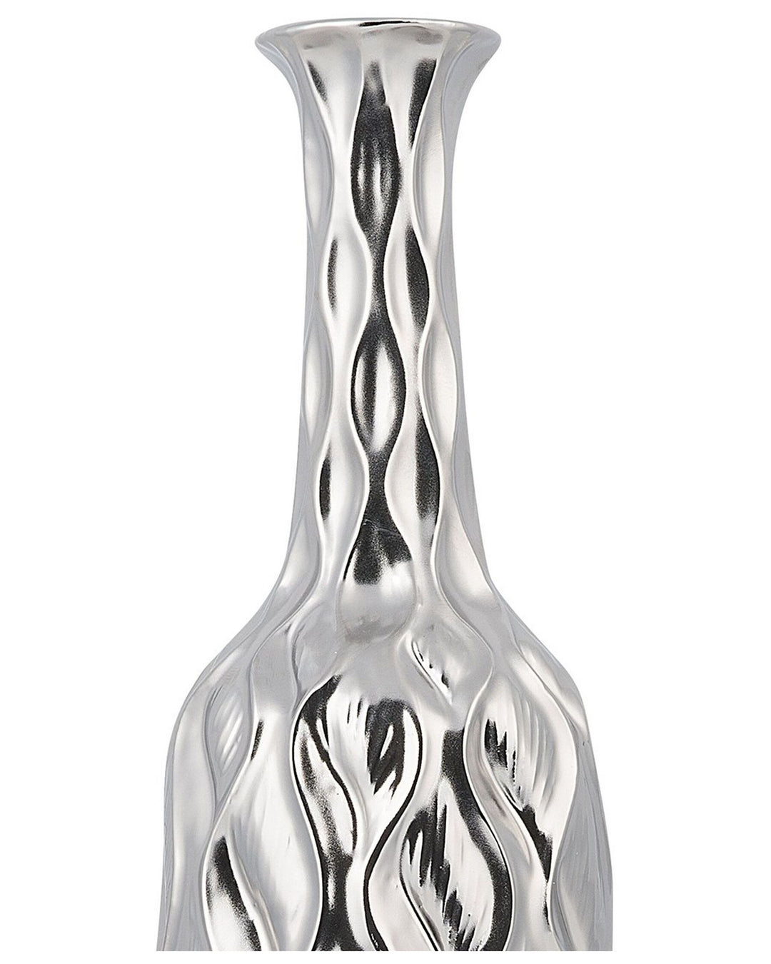 Bassania Decorative Vase Stoneware 45 cm Silver
