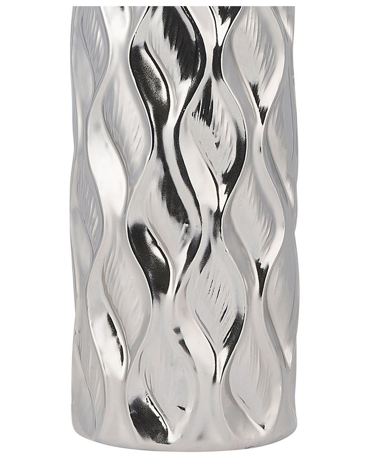 Bassania Decorative Vase Stoneware 45 cm Silver