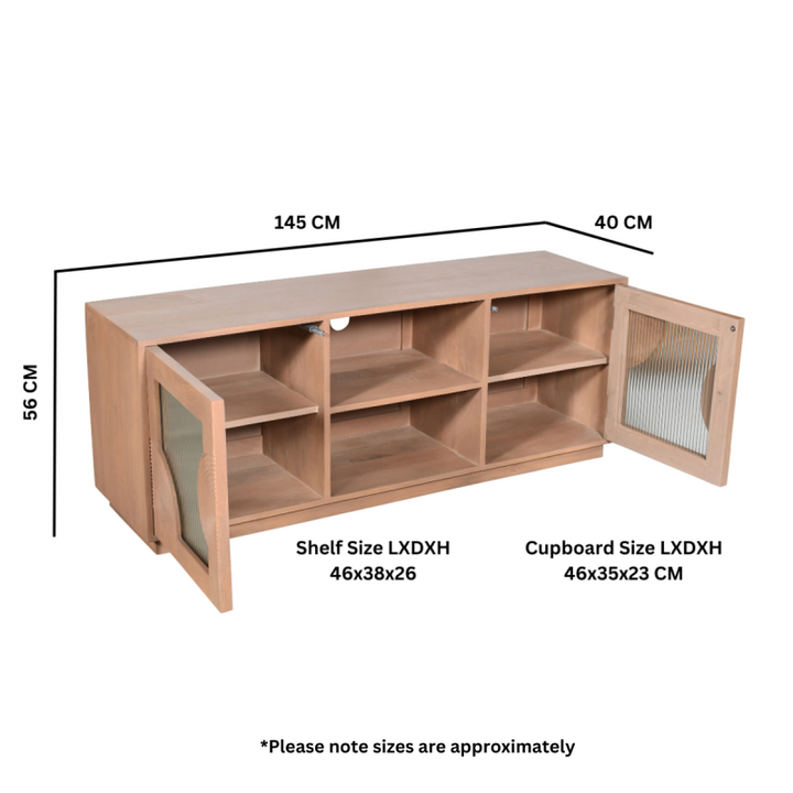 Indus Solid Wood Tv Cabinet