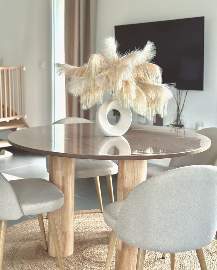 Orin Round Dining Table ⌀ 120 cm Light Wood