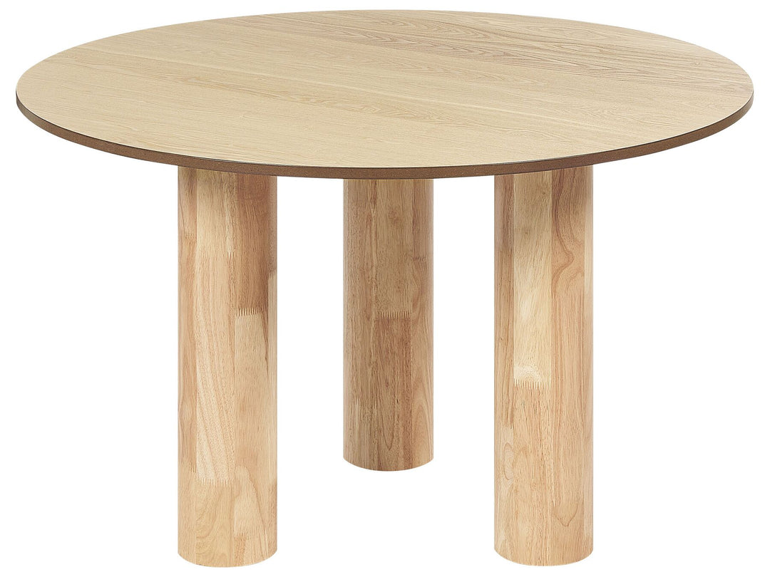 Orin Round Dining Table ⌀ 120 cm Light Wood