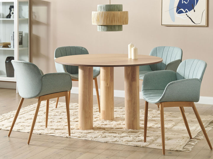 Orin Round Dining Table ⌀ 120 cm Light Wood