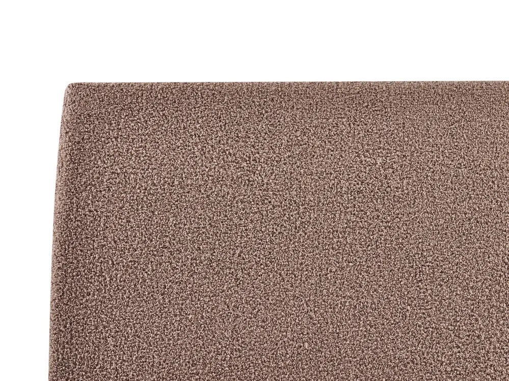 Ottoman Bed Boucle 180 x 200 cm (EU Super King) Brown Drew