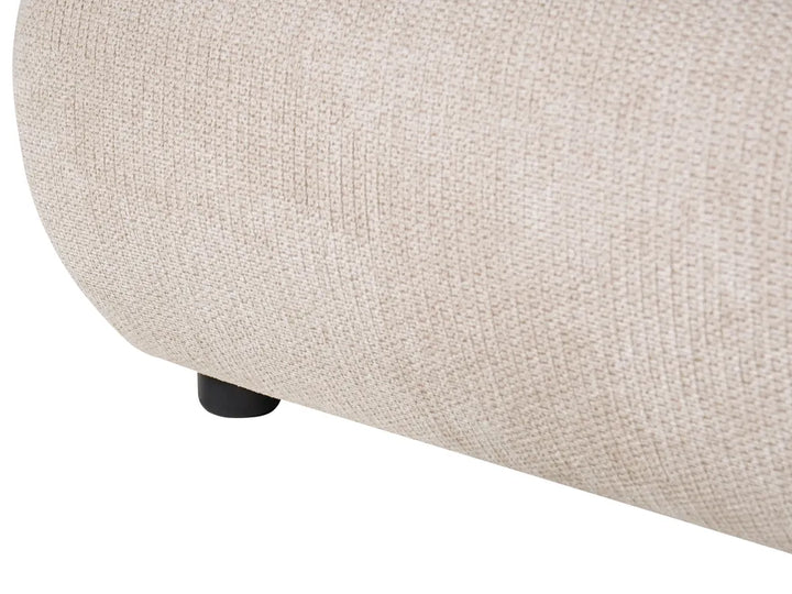 Ottoman Bed Fabric 180 x 200 cm (EU Super King) Light Beige Willma