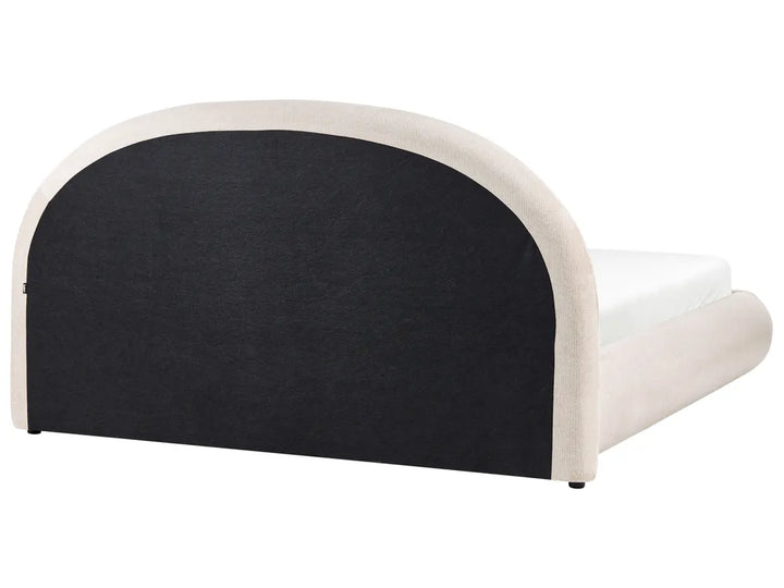 Ottoman Bed Fabric 180 x 200 cm (EU Super King) Light Beige Willma