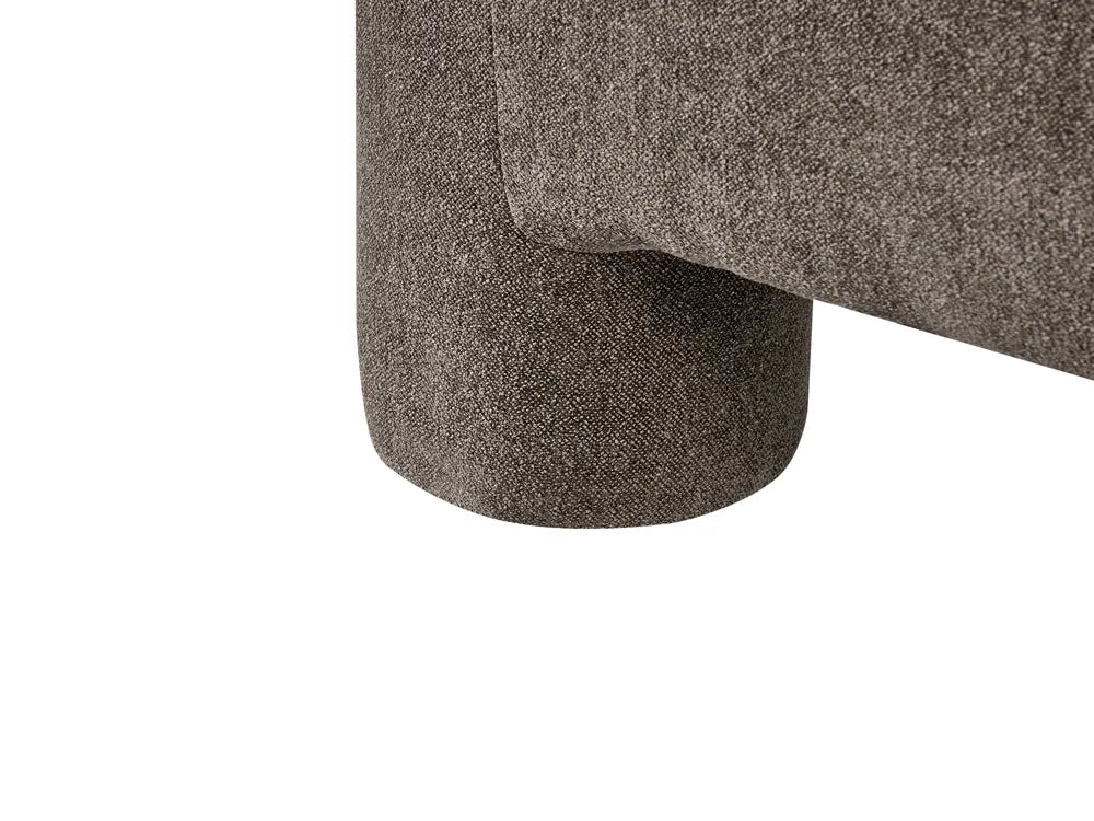 Sofa 2 Seater Fabric Brown Latichia