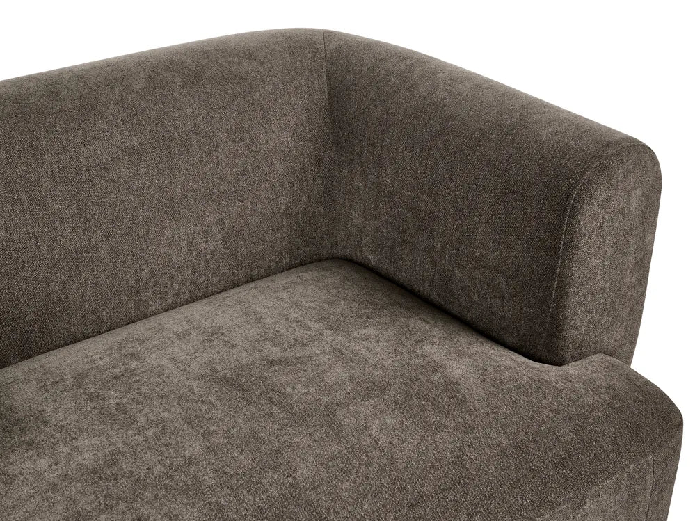 Sofa 2 Seater Fabric Brown Latichia