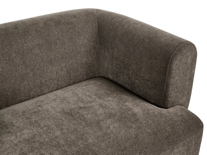 Sofa 2 Seater Fabric Brown Latichia