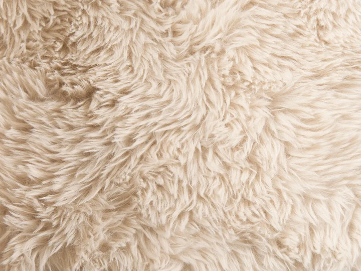Sofa 2 Seater Faux Fur Off-White/ Dark Brown Askolds