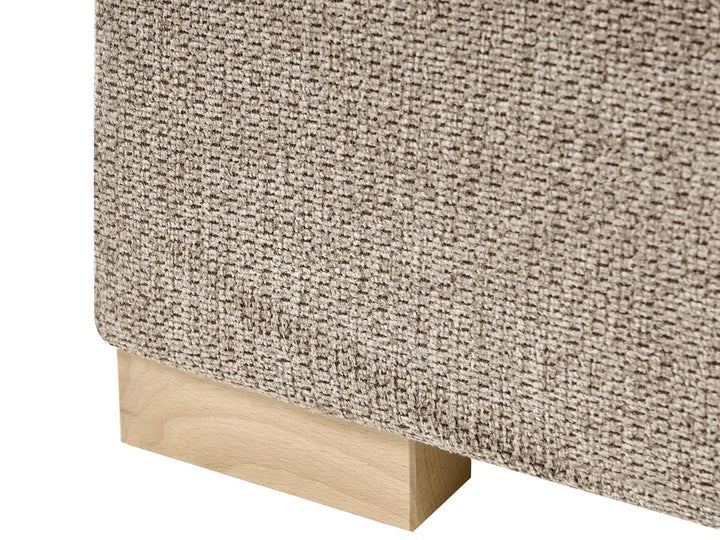 Divan Bed with Storage Fabric 180 x 200 cm (EU Super King) Taupe Kira