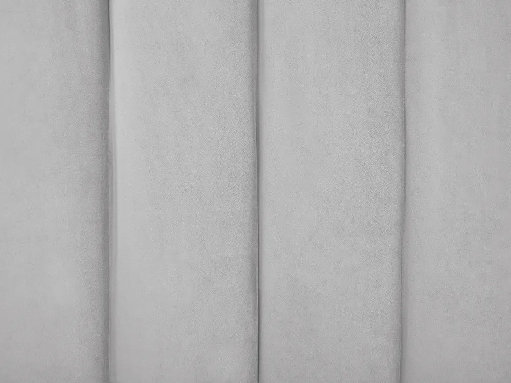 Bed Velvet 180 x 200 cm (EU Super King) Light Grey Tryston