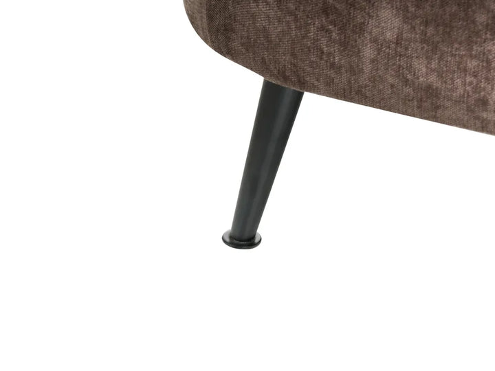 Sofa 2 Seater Chenille Dark Brown Cleo