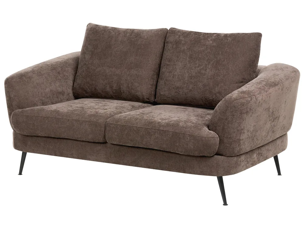 Sofa 2 Seater Chenille Dark Brown Cleo