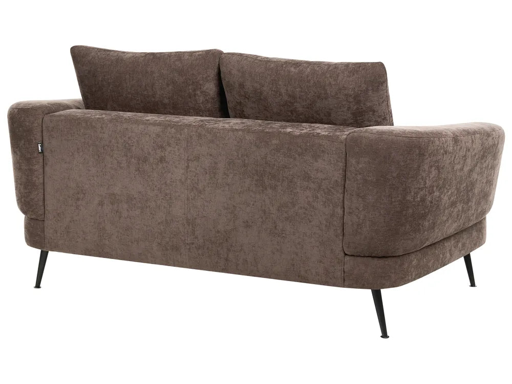Sofa 2 Seater Chenille Dark Brown Cleo