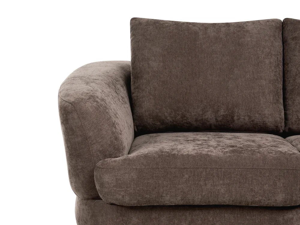 Sofa 2 Seater Chenille Dark Brown Cleo