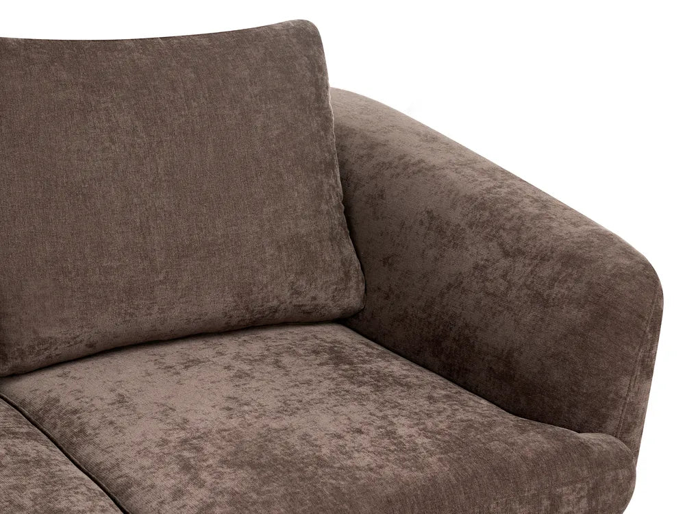 Sofa 2 Seater Chenille Dark Brown Cleo
