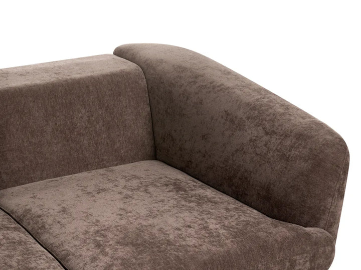 Sofa 2 Seater Chenille Dark Brown Cleo