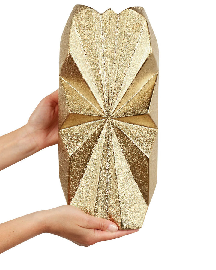 Aelia Decorative Vase Stoneware 37 cm Gold