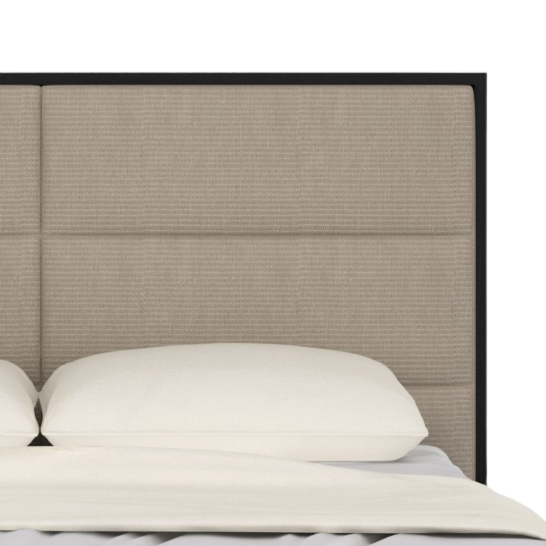 Orchid Double Beds in Wenge with Beige Fabric