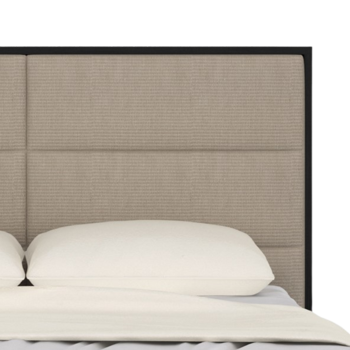 Orchid Double Beds in Wenge with Beige Fabric