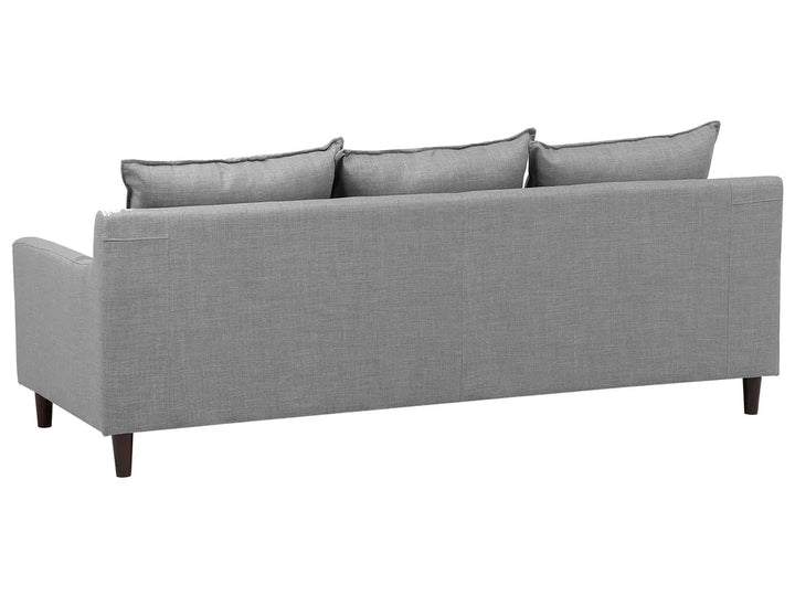Corner Sofa 3 Seater Fabric Light Grey Right Hand Idou