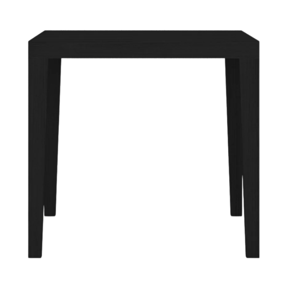 Peony Wenge Black Oak Wood Square Dining Table