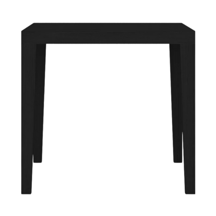 Peony Wenge Black Oak Wood Square Dining Table