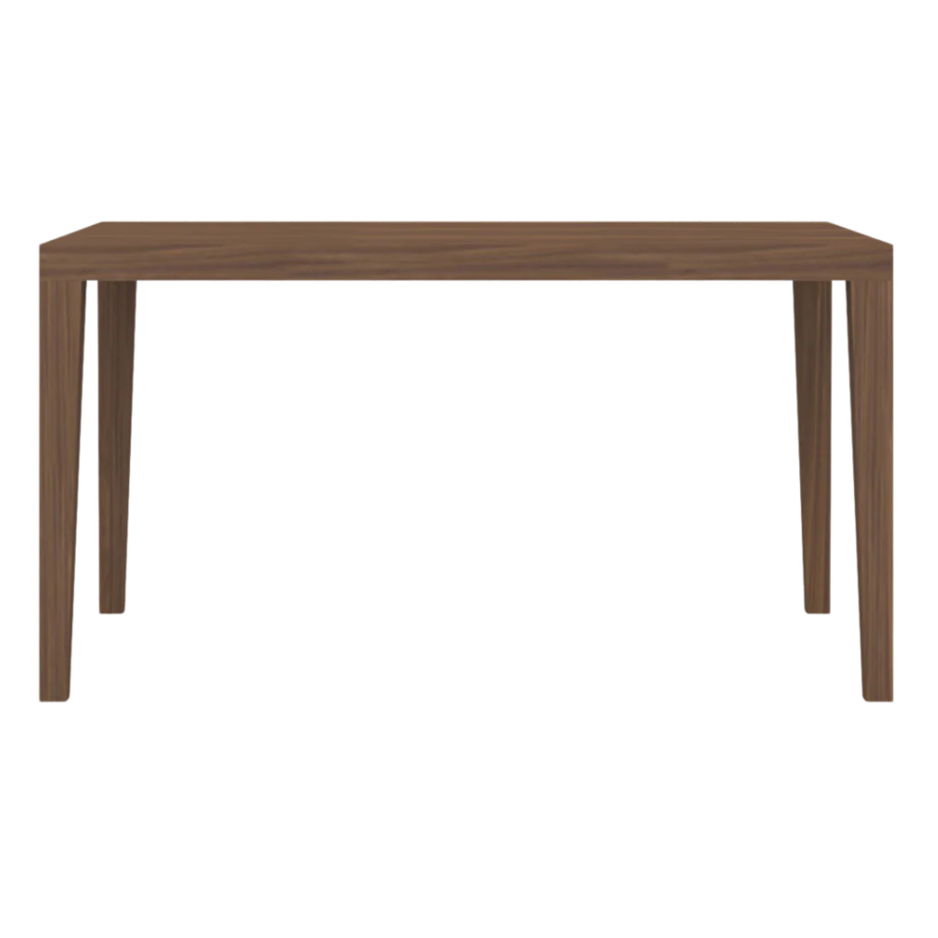 Peony Walnut Brown Oak Wood Dining Table