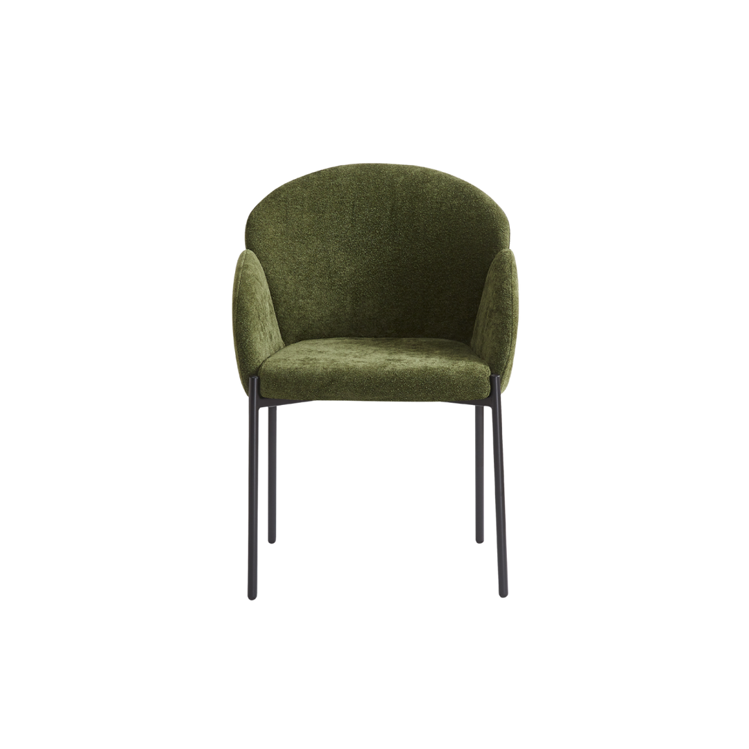 Petal Set of 2  Dining  Chair - Olive Soft Weave