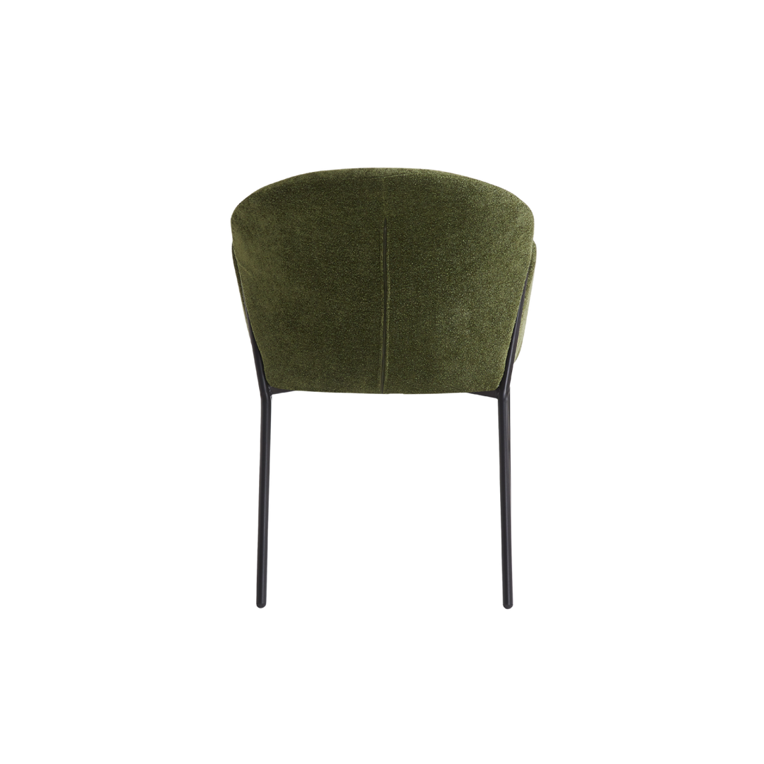 Petal Set of 2  Dining  Chair - Olive Soft Weave