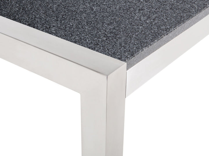 Grosseto Garden Dining Table 220 cm 100 cm Polished Granite Grey
