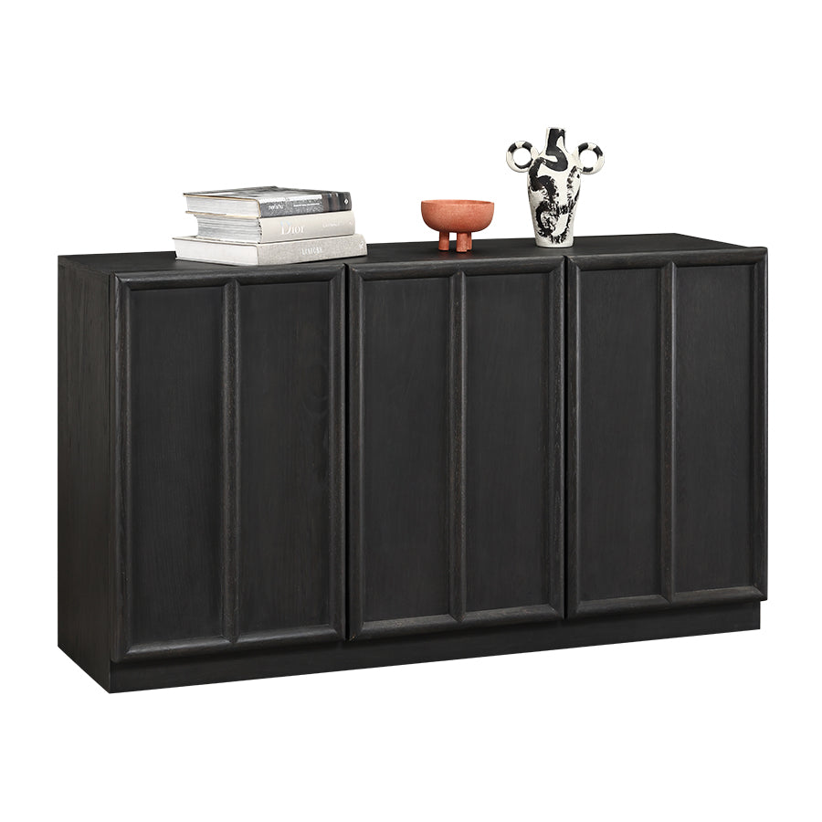 D.I.Designs Huddington Three Doors Black Sideboard