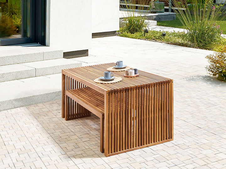 Sulzano Garden Dining Table 180 cm 90 cm Acacia Wood Brown