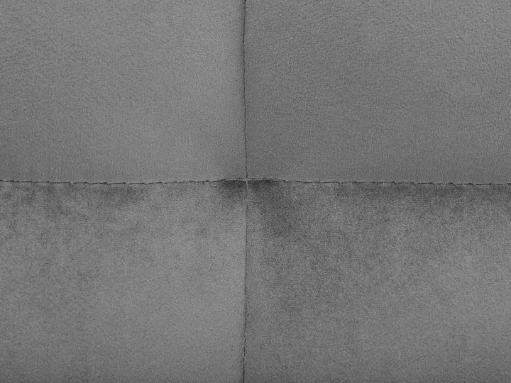 Bed Velvet 180 x 200 cm (EU Super King) Grey Elvana