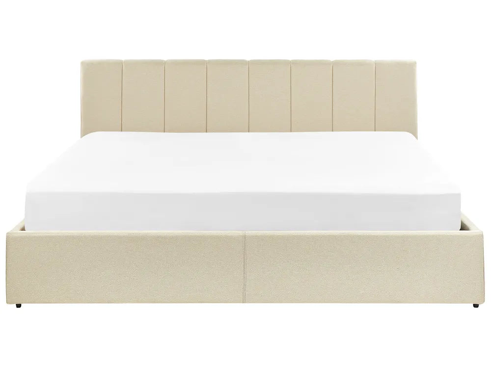 Ottoman Bed Fabric 180 x 200 cm (EU Super King) Beige Behka