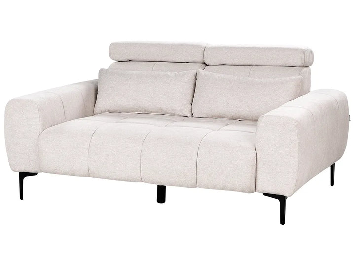 Sofa 2 Seater Fabric Beige Caras