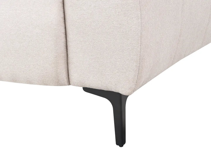 Sofa 2 Seater Fabric Beige Caras