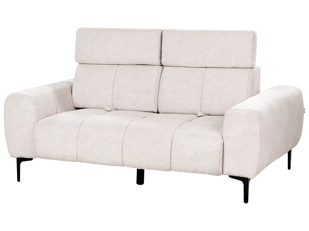 Sofa 2 Seater Fabric Beige Caras