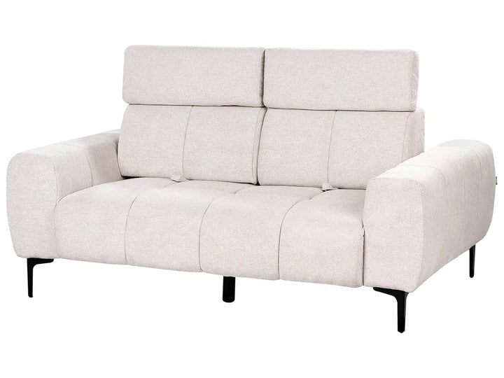 Sofa 2 Seater Fabric Beige Caras