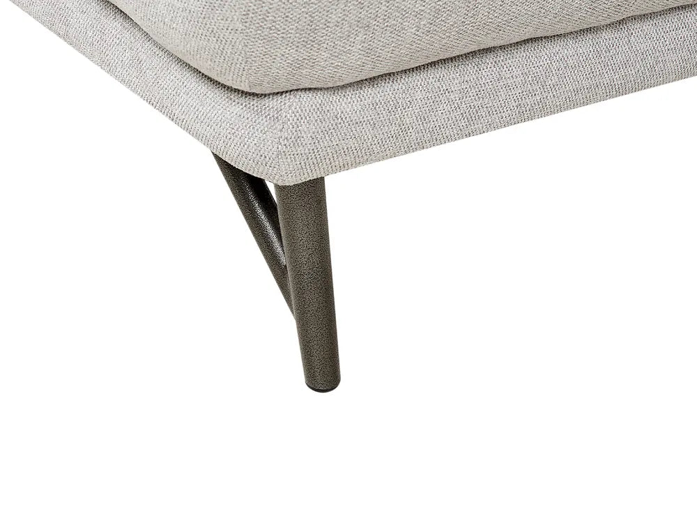 Corner Sofa 3 Seater Linen Light Grey Left Hand Gotthold