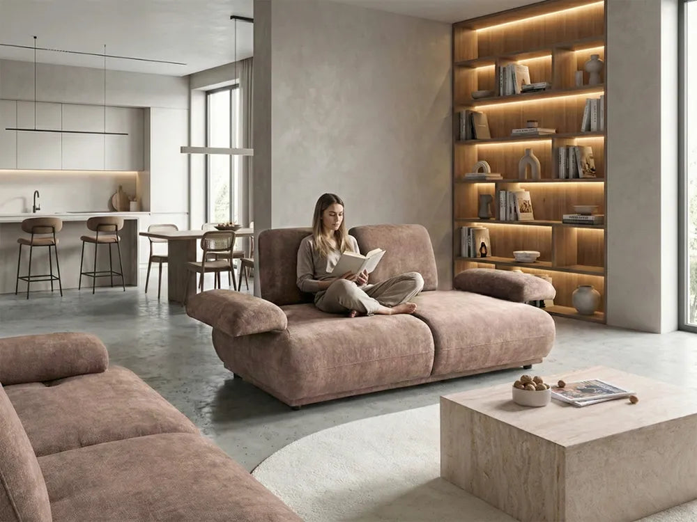 Sofa 2 Seater Brown Orella