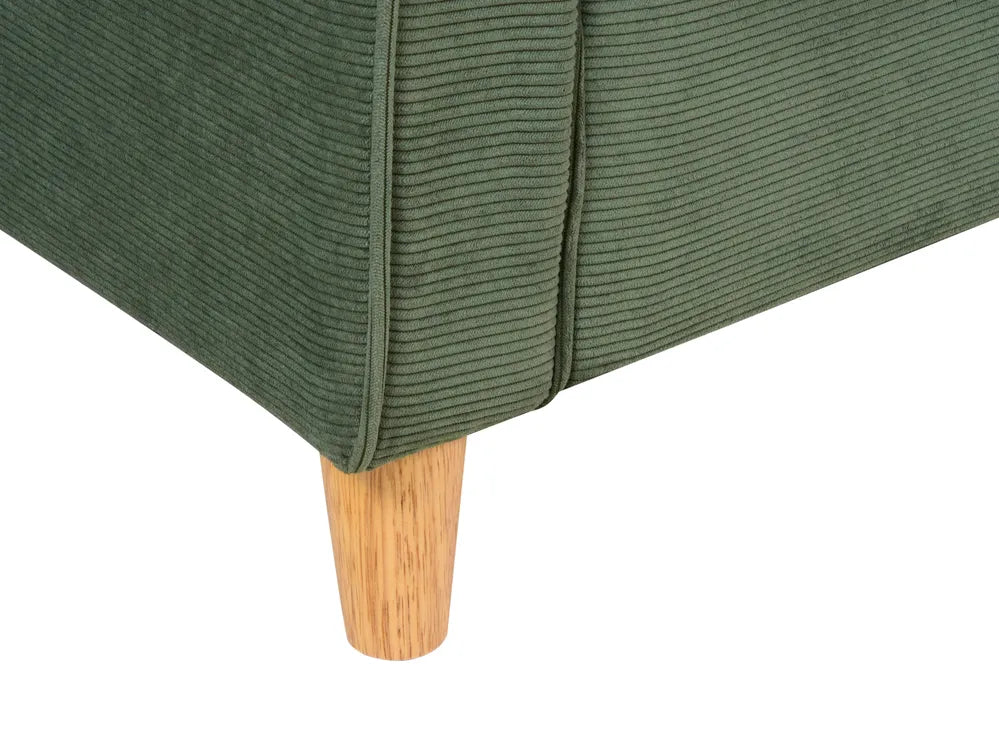 Sofa 2 Seater Corduroy Dark Green Dopely