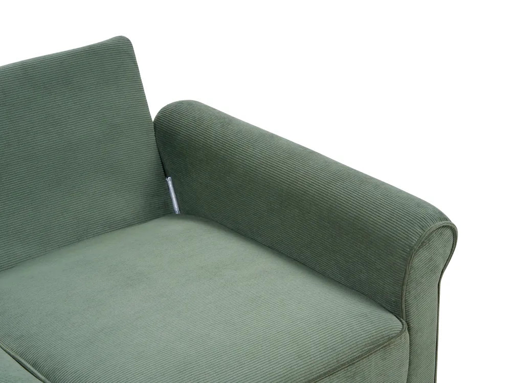 Sofa 2 Seater Corduroy Dark Green Dopely